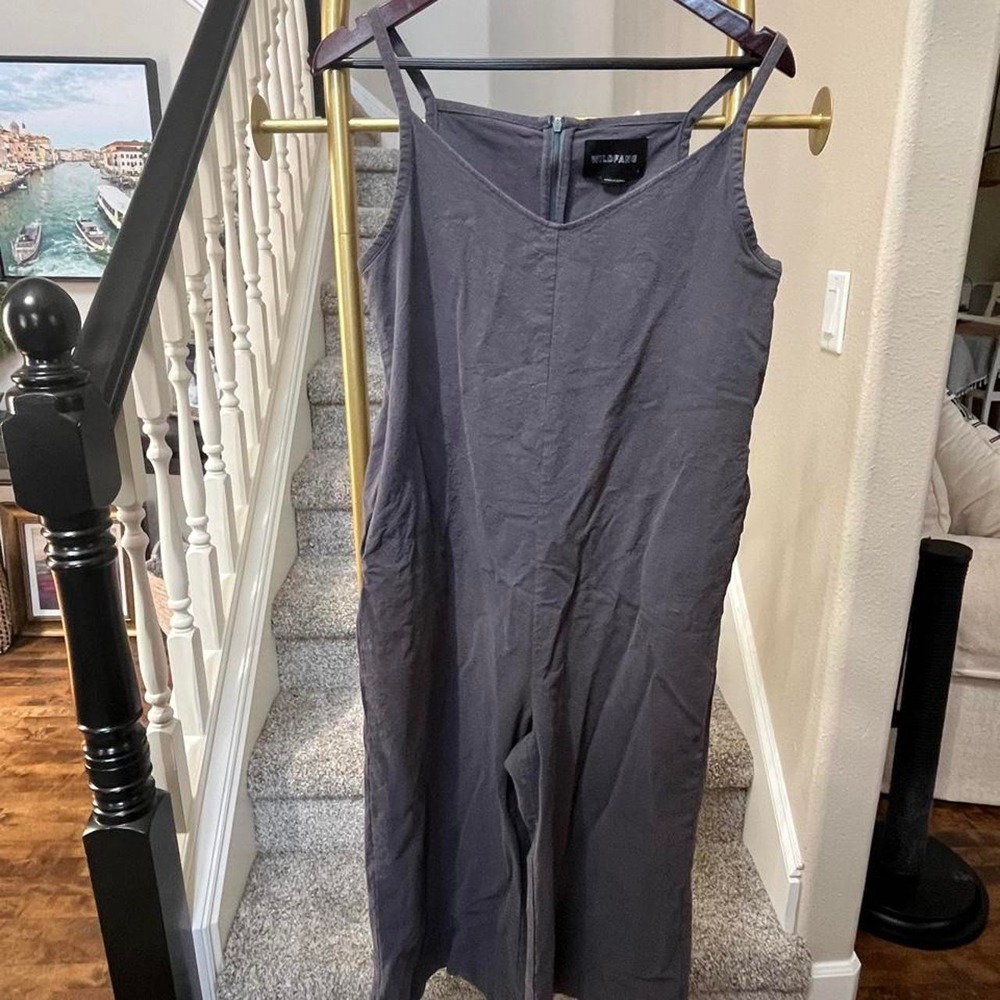 Wildfang jumper sleeveless wide leg boho festival cotton comfy granola